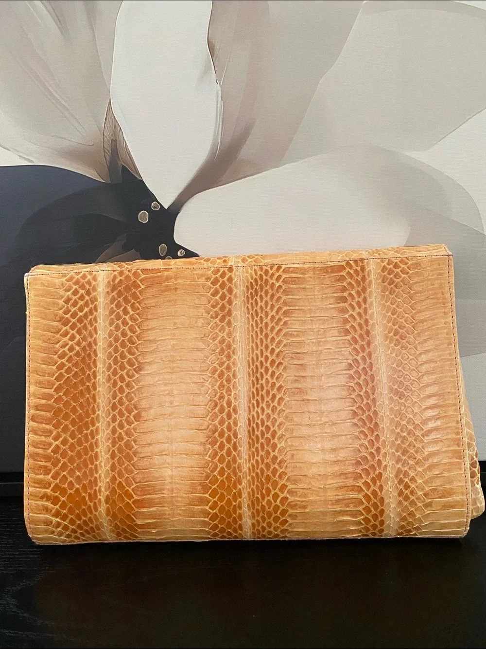 Vintage 80’s J. Renee Tan Snakeskin Bag